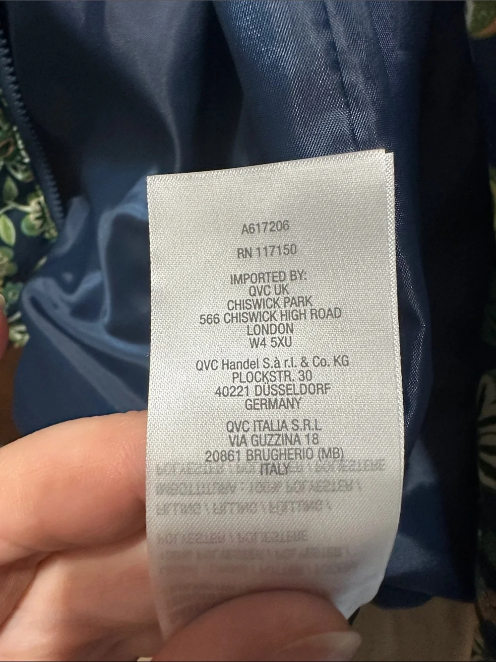 Belle by Kim Gravel Navy Floral Quilted Puffer Jacket
